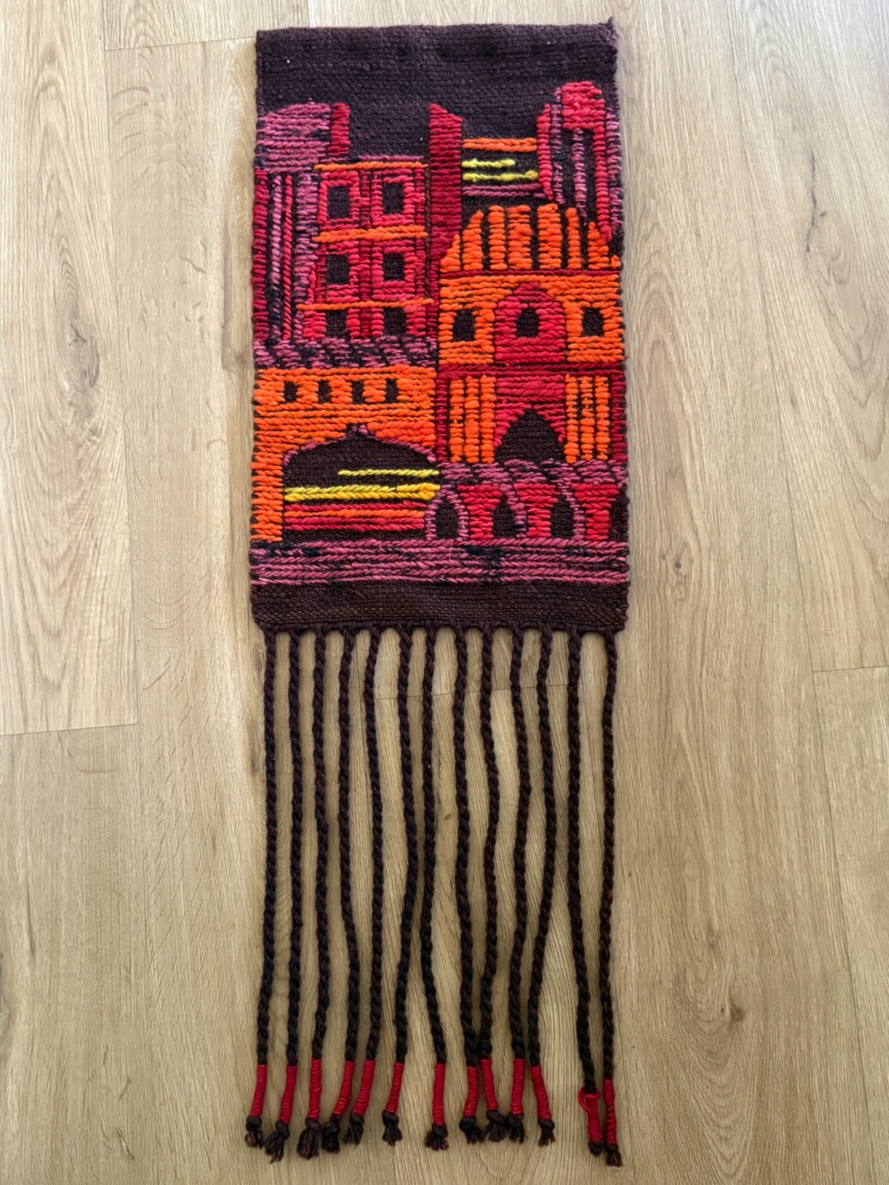 Vintage Cepelia Handwoven Colorful Kilim Tapestry from Poland 1960’s Wool